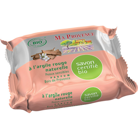Ma Provence Biologische Zeep Natuurlijke Rode Klei Parfum Bois De Provence Gevoelige Huid 75g