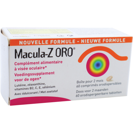 Macula-Z ORO Voedingssupplement Voor De Ogen 60 Orodispergeerbare Tabletten