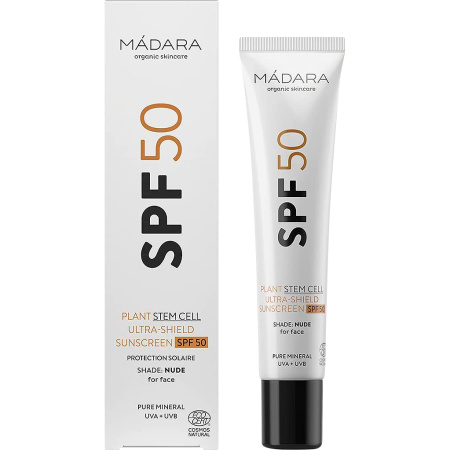 Mádara SPF50 Plantaardige Stamcel Ultra Beschermende Zonnebrandcreme Nude 40ml