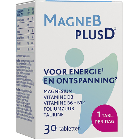 B+ Pharma MagneBplusD Voedingssupplement 30 Tabletten