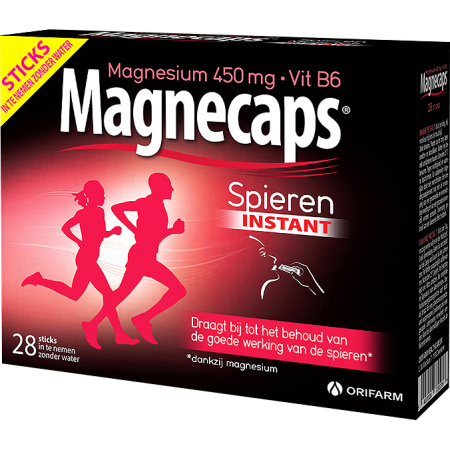 Magnecaps Muscles Magnesium 450mg En Vitamine B6 28 Sticks