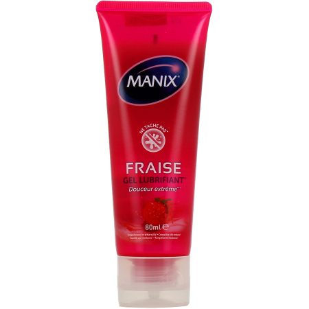 Manix Gel Aardbei Geparfumeerd Intieme Glijmiddelgel 80ml