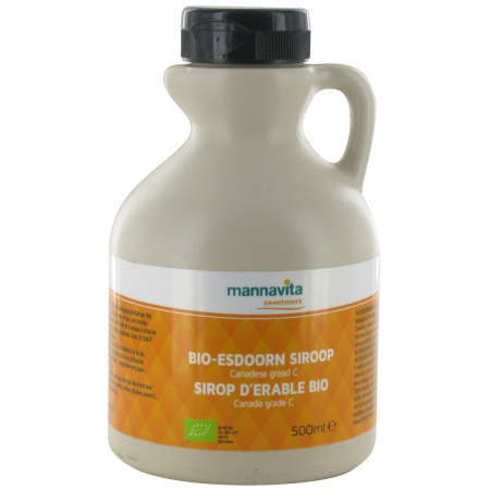 Mannavita Esdoorn Siroop Bio Fles 500ml