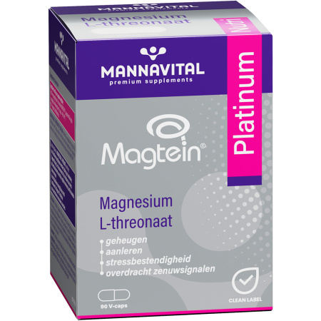 Mannavital Magnesium L-Threonaat Platinum 90 Capsules