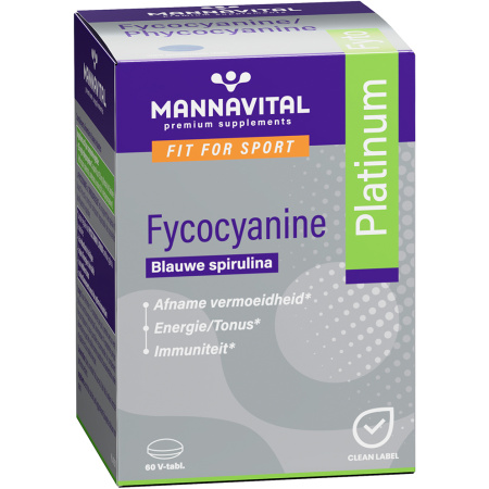 Mannavital Phycocyanine Platinum 60 Plantaardige Tabletten