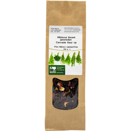 Marma Hibiscus Bloem Gesneden 100g