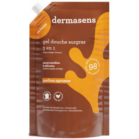 Marque Verte Dermasens Douchegel Surgras Citrus Ecorefill 900ml