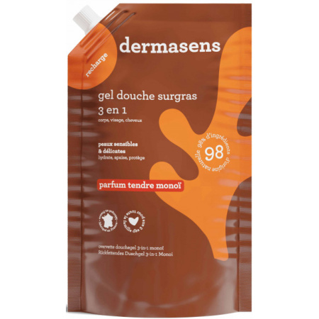 Marque Verte Dermasens Douchegel Surgras Monoï Ecorefill 900ml