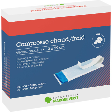 Marque Verte Warm En Koud Kompressen Groot Model 12x29cm Stuk 1
