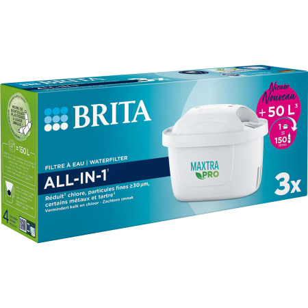 Brita Maxtra Pro All-In-1 Waterfilterpatronen Pack 3 Stuks