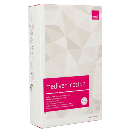 Mediven Cotton CCL2 Dijbeenkous Gesloten Teen Caramel Maat T3 1 Stuk