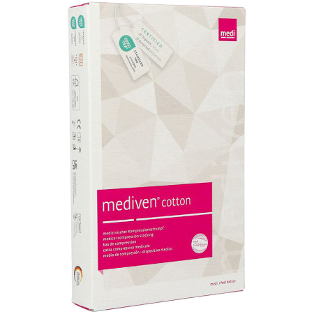 Mediven Katoen CCL2 Ad P.F. Compressiekous Zwart T4 1 Stuk