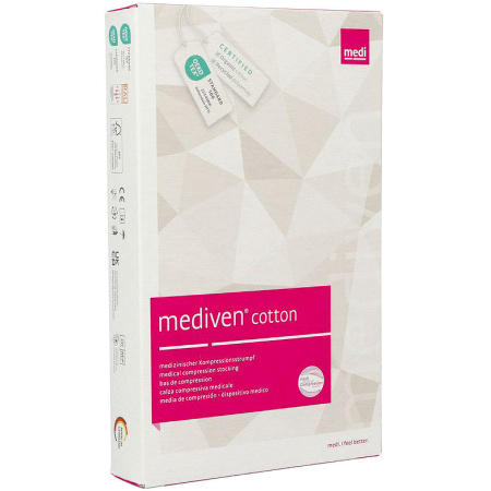 Mediven Katoen CCL2 Ad P.F. Compressiekousen Zwart T3 1 Stuk