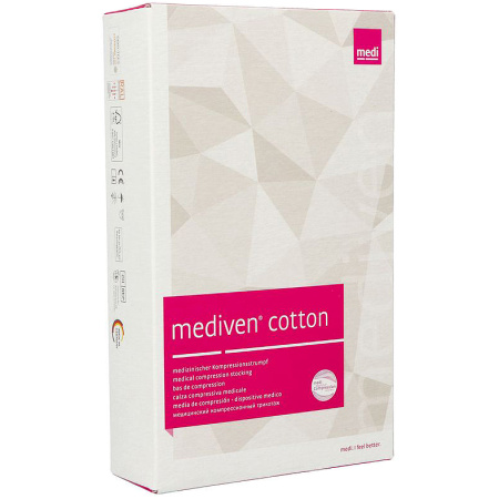 Mediven Katoen CCL2 Ag/Nob-W P.O. Compressiekous Caramel T5 1 Stuk