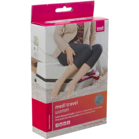 Medi Travel Dames Reissokken Zwart T3 1 Paar