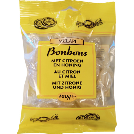 Melapi Honing Bonbons Met Citroen Zakje 100g