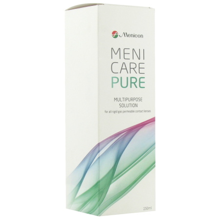 Menicare Pure Multifunctionele Oplossing Voor Harde Contactlenzen Fles 250ml