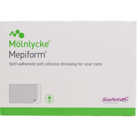 Mepiform Mepiform Zacht Zelfklevend Steriel Siliconenpleister 10x18cm 5 Stuks
