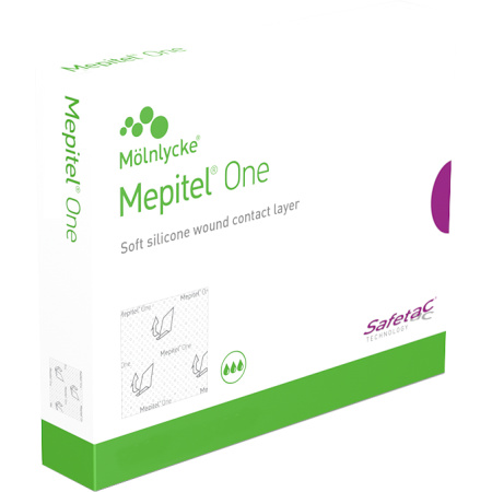 Mepitel One 7,5x10cm Enkelzijdige Zachte Siliconen Wondverband 10 Verbanden