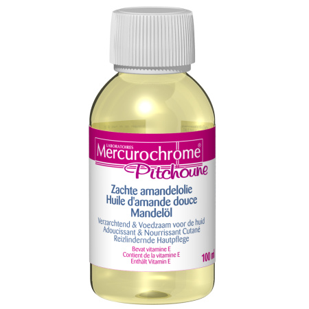 Mercurochrome Pitchoune Zachte Amandelolie Verzachtend Voedzaam Flacon 100ml