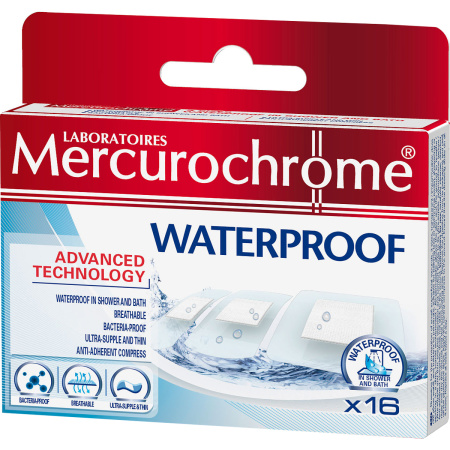 Mercurochrome Pleisters Bad 16 Stuks