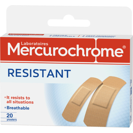 Mercurochrome Weerbestendige Pleisters 20 Stuks