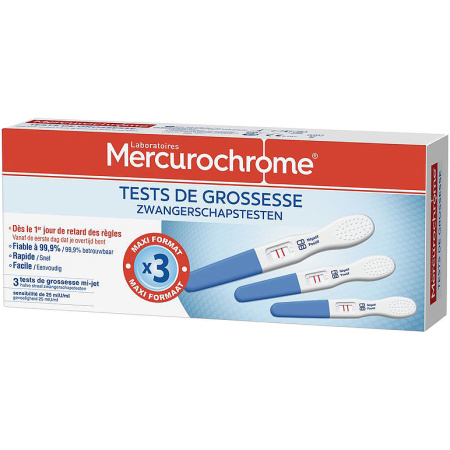 Mercurochrome Zwangerschapstest 3 Stuks