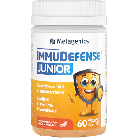 Metagenics ImmuDefense Junior Suikervrij Mandarijnsmaak 60 Gummies