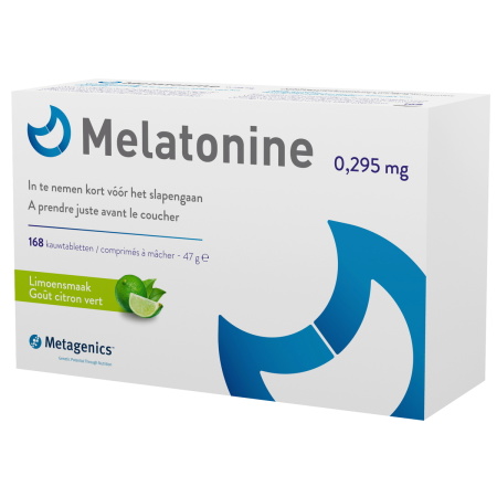 Metagenics Slaaphormoon 0,295mg Limoensmaak Kauwabletten 168