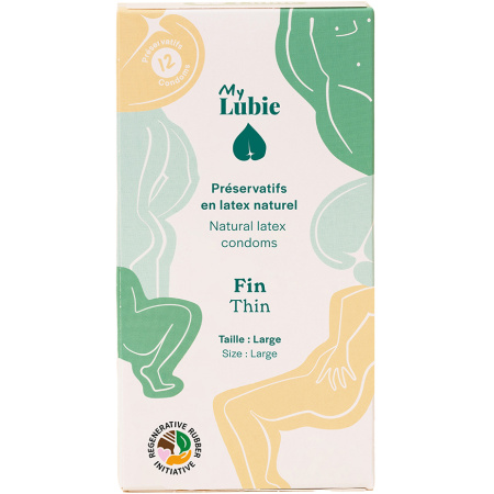 Mijn Lubie Fijne Natuurlijke Latex Condooms Grote Maat 12 Stuks