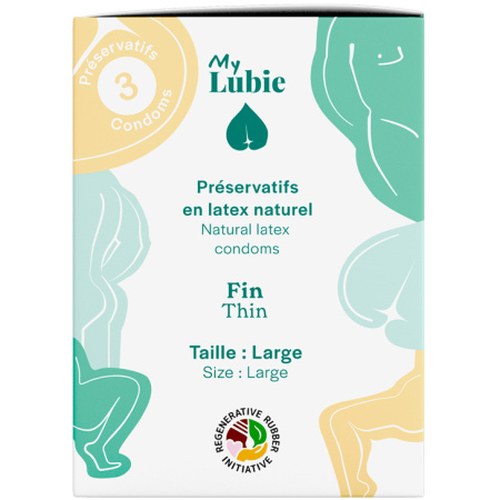Mijn Lubie Fijne Natuurlijke Latex Condooms Grote Maat 3 Stuks