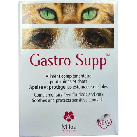 Miloa Gastro Supp Aanvullende Voeding Voor Honden En Katten Met Een Gevoelige Maag 30 Tabletten