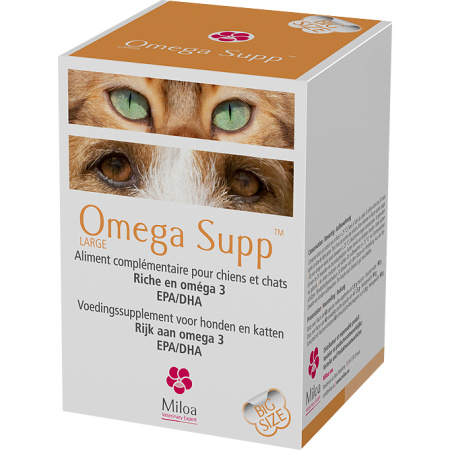 Miloa Omega Supp Groot Katten En Honden 60 Capsules