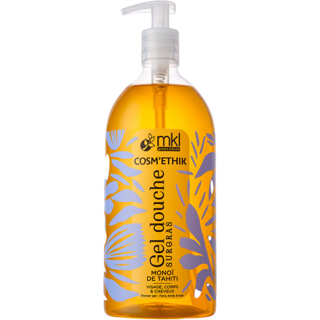 MKL Green Nature Cosm'Ethik Douchegel Tahiti Monoï Gezicht/Lichaam Pompfles 1l