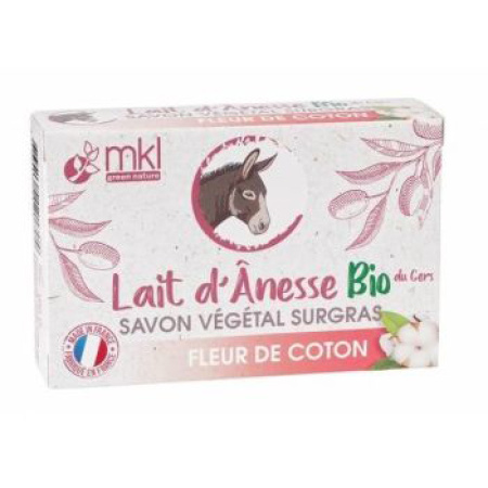 MKL Green Nature Overvette Zeep Met Biologische Ezelinnenmelk Katoenbloem 100g
