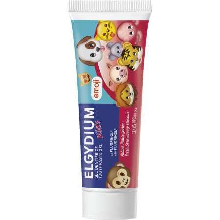 Oral Care Elgydium Kids Tandpasta Emoji Smaak Bevroren Aardbei Kinderen 3-6 Jaar 50ml