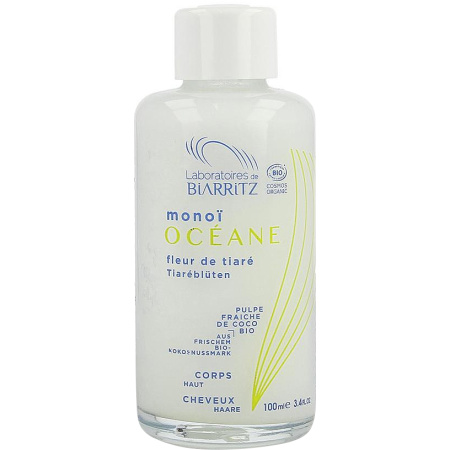 Laboratoires De Biarritz Monoï Tiare Bloem Lichaam En Haar Fles 100ml