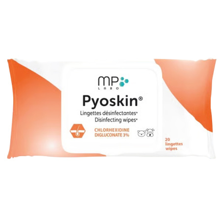 MP Labo Liposkin Wipes Dermatologische Doekjes Hond En Kat 20 Stuks