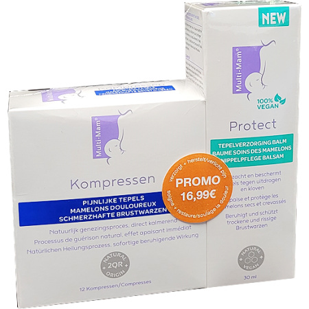 Multi-Mam Pack Kompressen + Protect Tepelverzorging Balm 2 Producten
