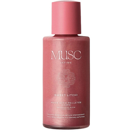 Musc Intime Sweet Litchi Glow Olie Met Glitters 100ml