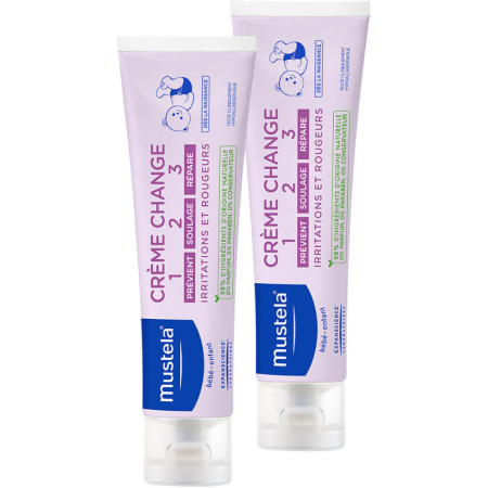 Pack Van 2Mustela Baby Crème Luierwissel 1-2-3 100g Promo