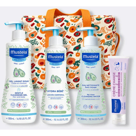 Mustela Bébé-Enfant Koffertje Vanity Jungle 4 Producten