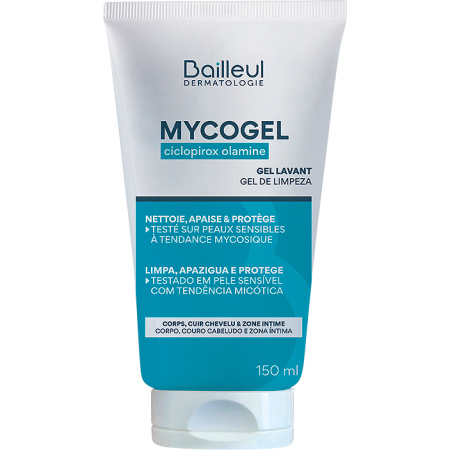 Mycogel Schuimende Reinigingsgel Gevoelige Huid Met Mycotische Ongemakken Tube 150ml