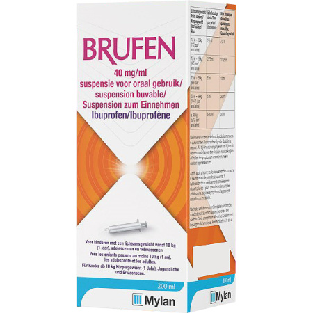 Mylan Brufen 40mg/ml Suspensie Voor Oraal Gebruik Fles 200ml
