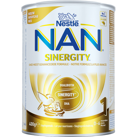 Nestlé Nan Sinergity 1 Poedermelk Zuigelingen 0-6 Maanden Pot 400g