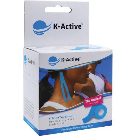 Naqi K-Active Tape Classic Blauw 5m x 5cm 1 Rol