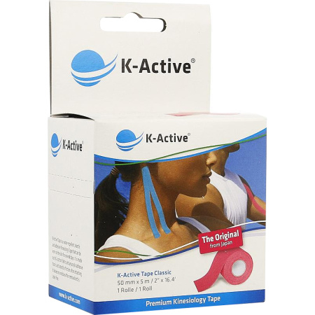 Naqi K Active Tape Classic Pink 5cm x 5m 1 Stuk