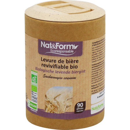 Nat&Form Biologische Levende Biergist 90 Capsules
