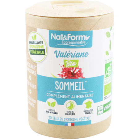 Nat&Form Valeriaan Bio Slaap 90 Capsules