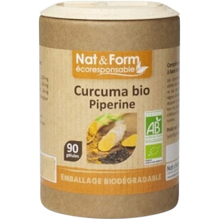 Nat&Form Curcuma/Piperine Bio 90 Capsules
